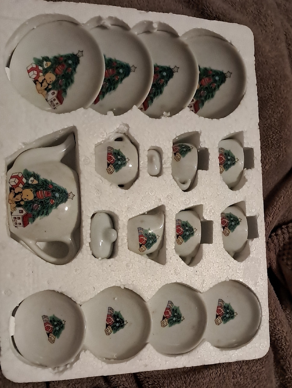 Miniature Porcelain Tea Set - 17 Pc.